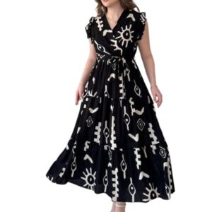 Modestouze Attires Dress for Women Western Maxi Style, Indo Western Dresses